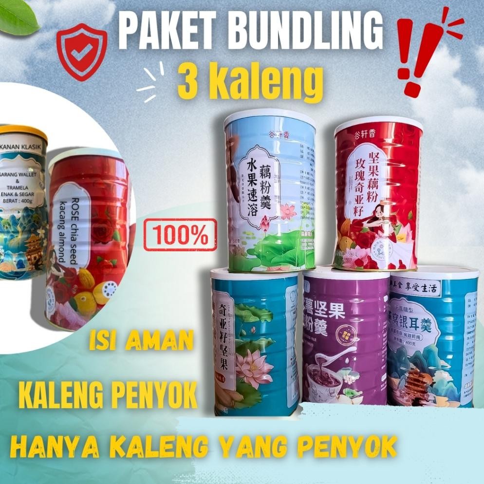 

KALENG PENYOK BUNDLING HEMAT 3 KALENG (SEGEL AMAN) BPOM All VARIAN BUBUK AKAR LOTUS ROOT POWDER [KIRIM RANDOM]