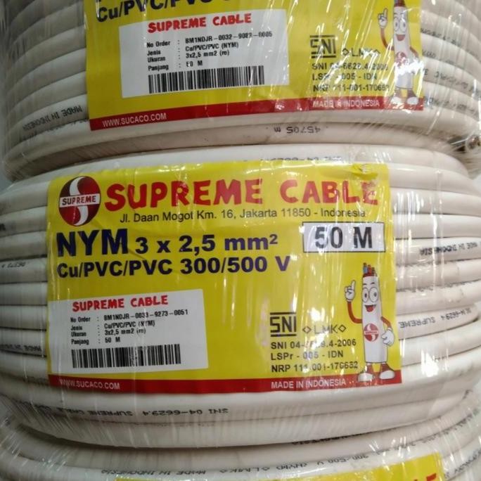 Kabel Supreme Nym 3X2.5 50Meter/Kabel Power Supreme Nym 3X2.5 50 Meter