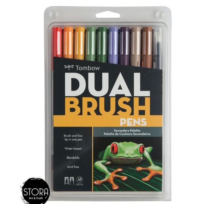 

Promo Tombow Dual Brush Pen Set 10 Warna - Secondary Palette Kaligrafi