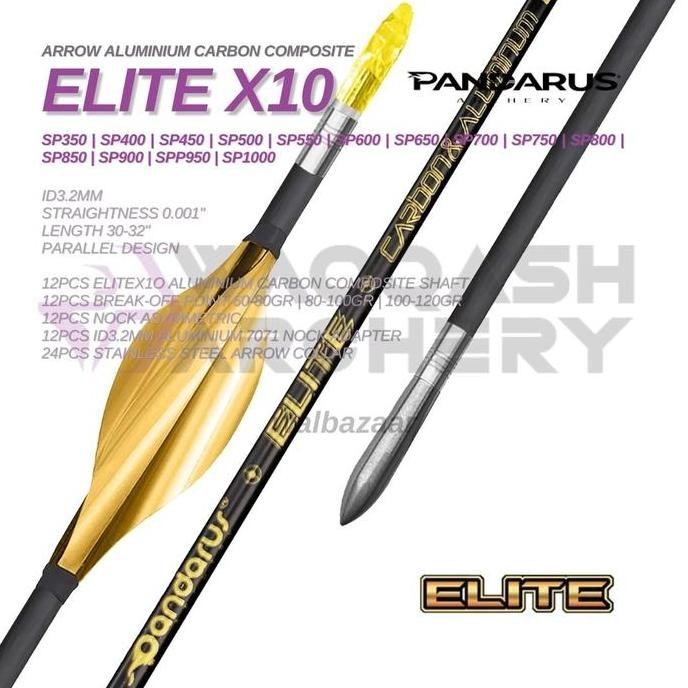 PANDARUS ELITE X10 ALLOY CARBON COMPOSITE STRAIGHTNESS 0.001" ID 3.2MM ORIGINAL DAN TERPERCAYA