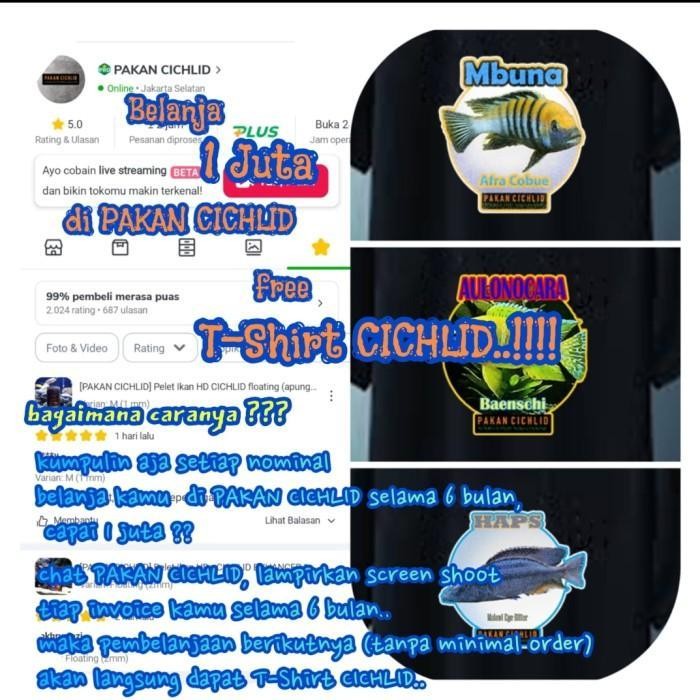 [Pakan Cichlid] Pelet Ikan Otohime Ep0