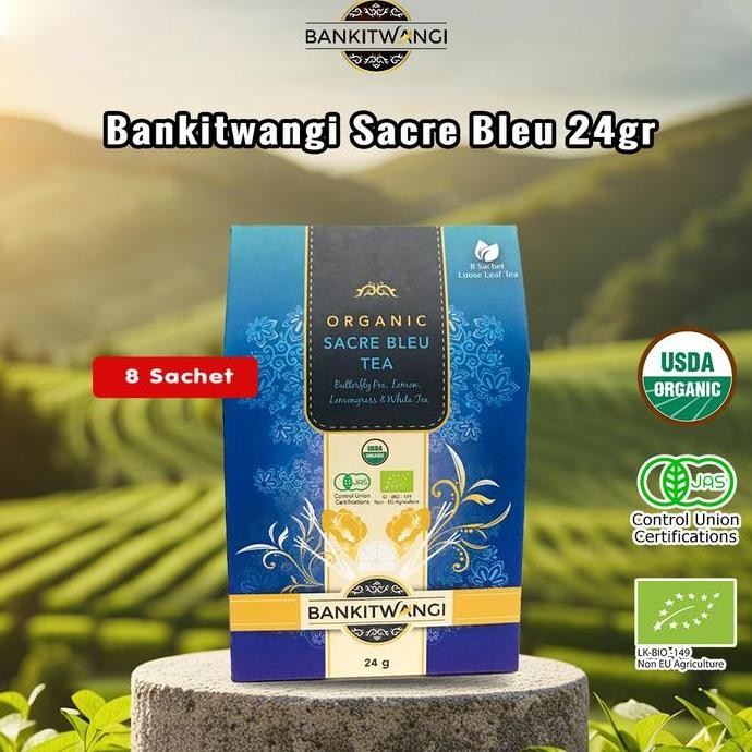 

Super Murah!, Bankitwangi Organic Sacre Bleu Tea 24Gr - Teh Putih, Bunga Telang, Lemon & Kayu Manis Organik