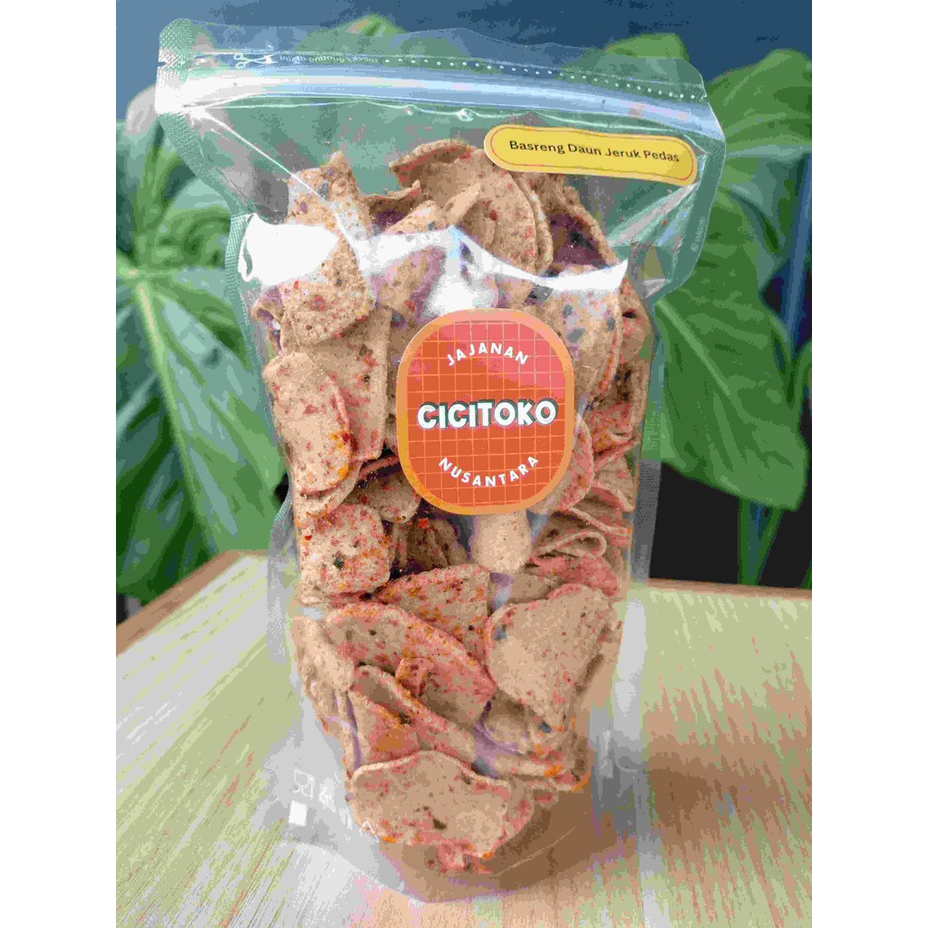 

CICITOKO Jajanan Nusantara - Basreng Daun Jeruk Pedas - Size Kecil