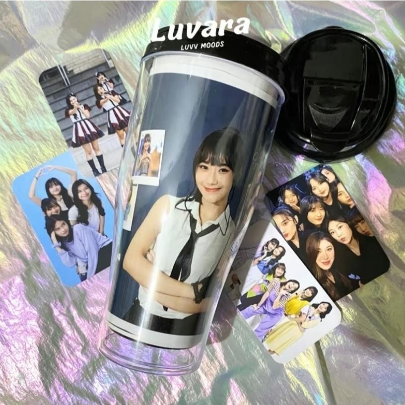 Tumbler JKT48 BLACK BONUS PHOTOCARD freya, adel JKT48