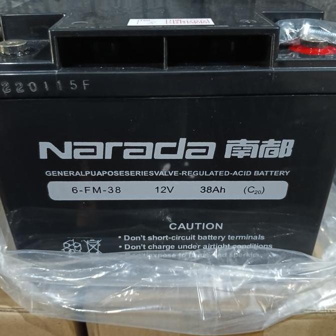 battery vrla Narada 12v38ah murah