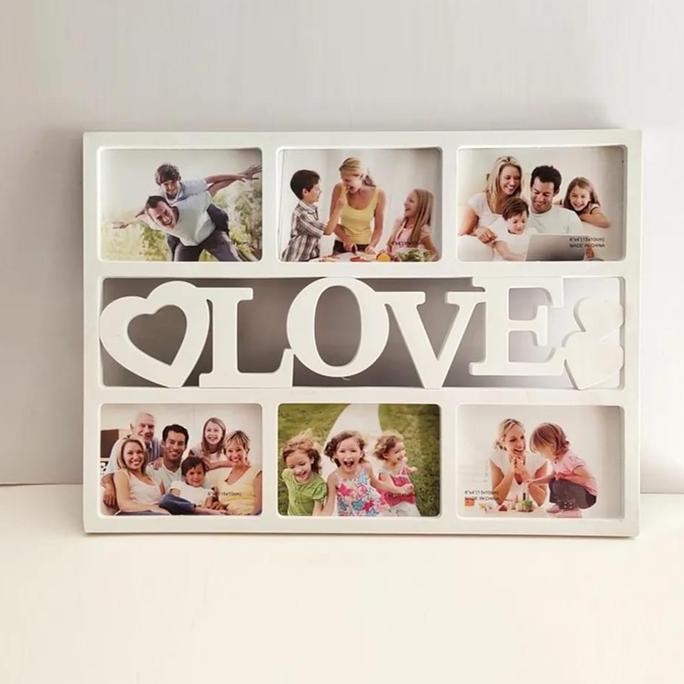 ready stock  Bingkai Foto Tempel Dinding Tanpa Paku Aesthetic Fancy Frame Foto Pigura Photo Besar Te