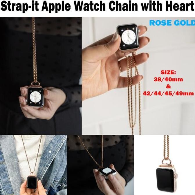 new  Strap Smartwatch Watch Necklace Rantai Gantung Stainless Steel Konektor Smart Watch