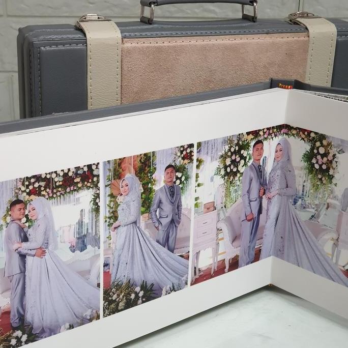 ready stock  Cetak foto album kolase magazine 20x30 cm / Photo wedding / hardcover