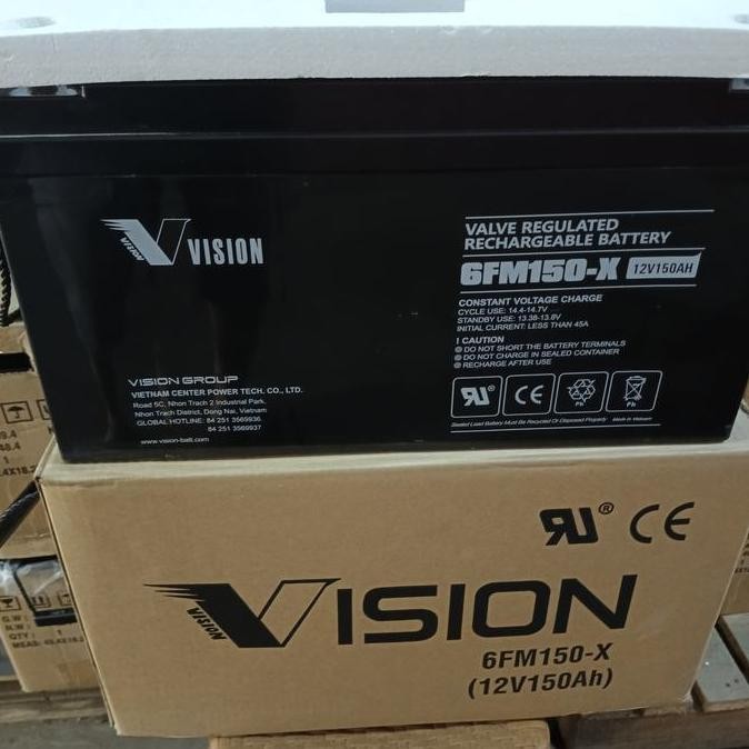 battery vrla Vision 12v150ah murah