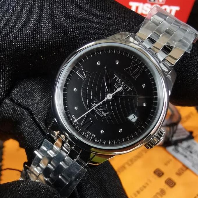 new  Tissot Ladies 26MM Le Locle Black Dial Diamond Automatic Swiss Made