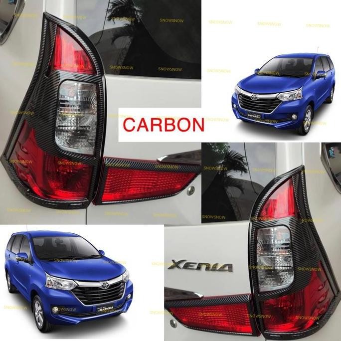 Garnish Lampu Belakang Grand Avanza Xenia Veloz 2015 2017 2018 Carbon