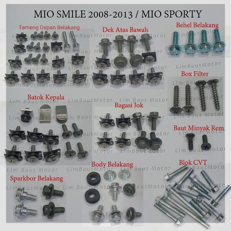 baut full set body mio sporty mio smile baut cvt
