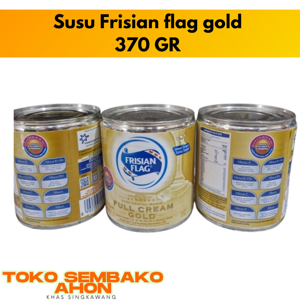 

Susu Frisian Flag Gold 370g / Susu Bendera Kaleng / Susu Frisian Flag / Susu Kental Manis Frisian / Susu Kaleng Frisian Flag Gold