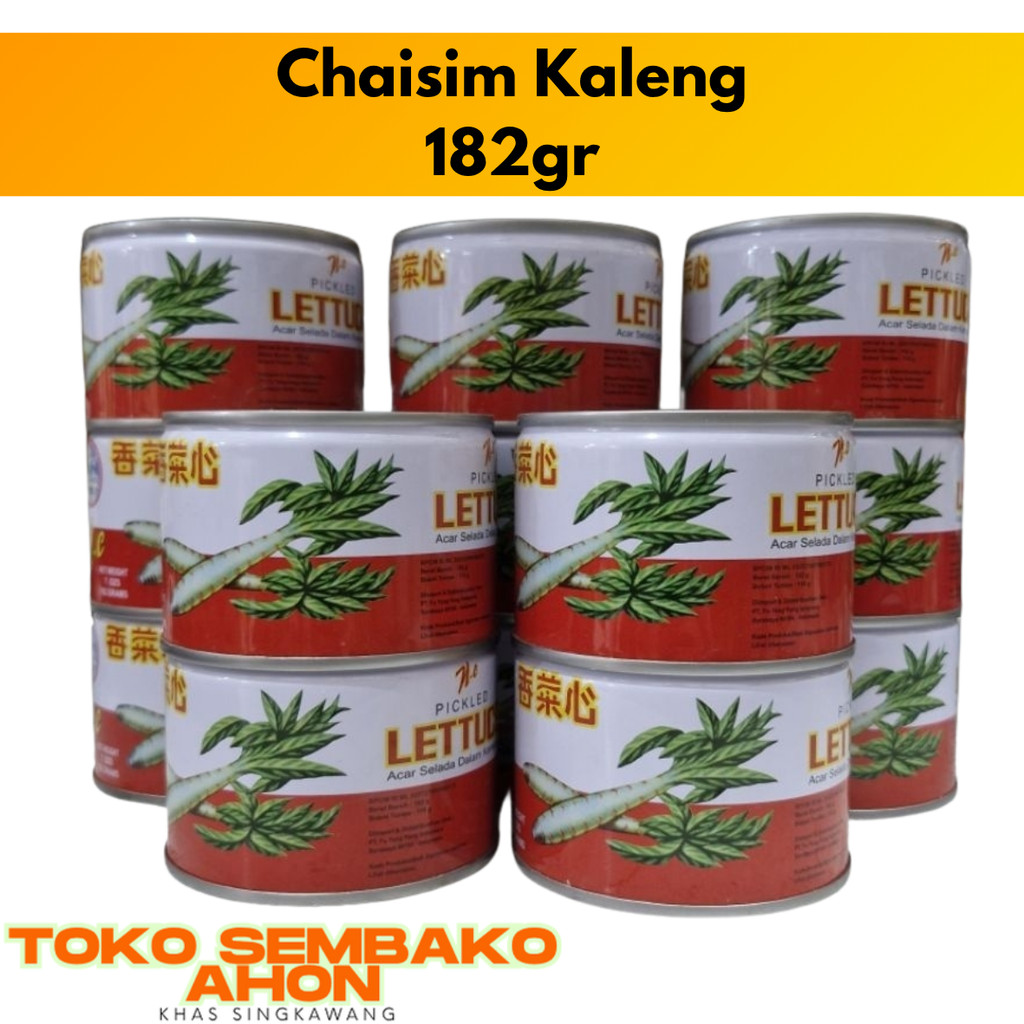 

Acar Selada Chaisim Kaleng 182gr / NC Pickled Lettuce Garing / Cai Sim Acar / Choi Sim Kaleng / Sayur Kaleng Chaisim Pickled