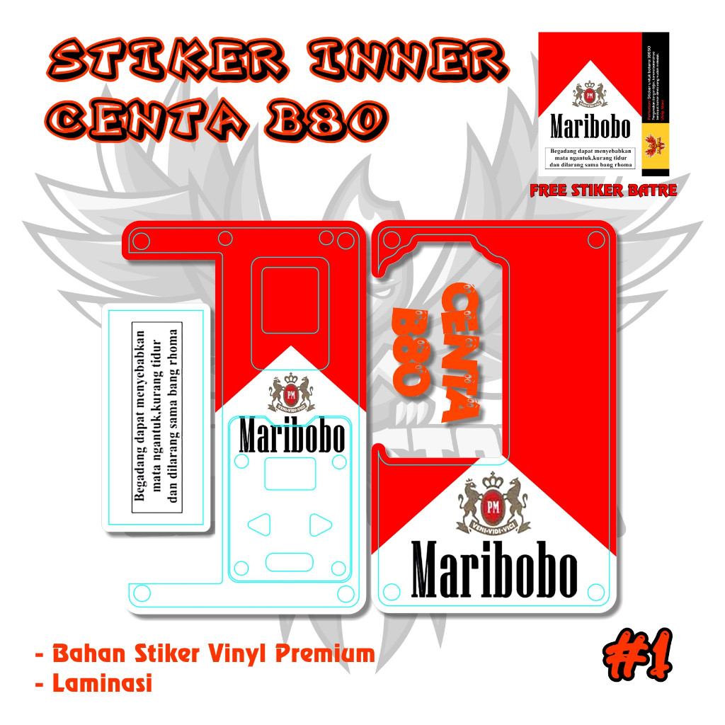 

Promo2pcs - Stiker Centa B80 Luc 01 Garskin Stiker/not Case Premium Quality CustomCOD