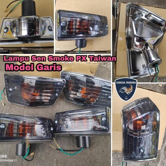 Best Seller, Sein Vespa New Px Smoke Taiwan Lampu Sein Vespa Px Smoke Model Garis