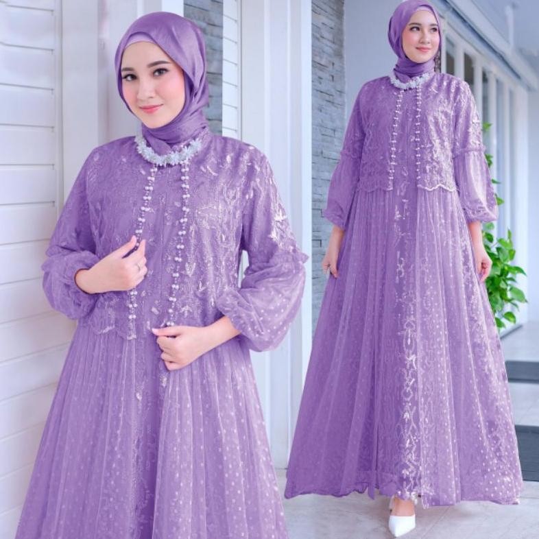 Terjangkau MAXI EFIKA ( M L XL XXL ) NEW GAMIS PESTA SERAGAM ACARA BAJU BRIDESMAID GAMIS CANTIK GAMI