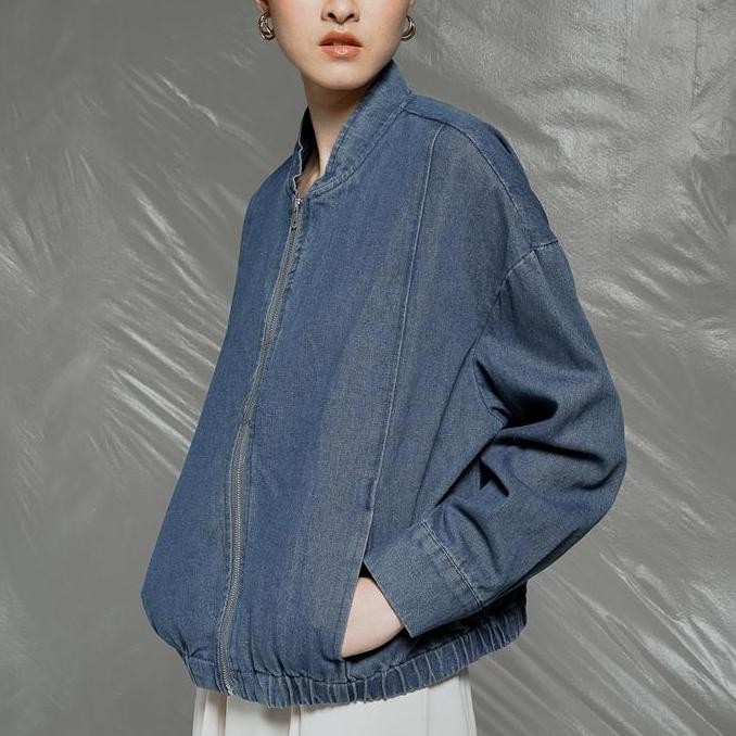 This Is April Jaket Jeans Wanita Lengan Panjang Hijab Friendly Keth Jacket Denim 60007300