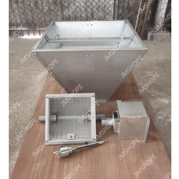 Terlaris Hopper Dan Box Dinamo Auger Pan Feeder Kandang Ayam Close House Pakan Kotak Otomatis Automa