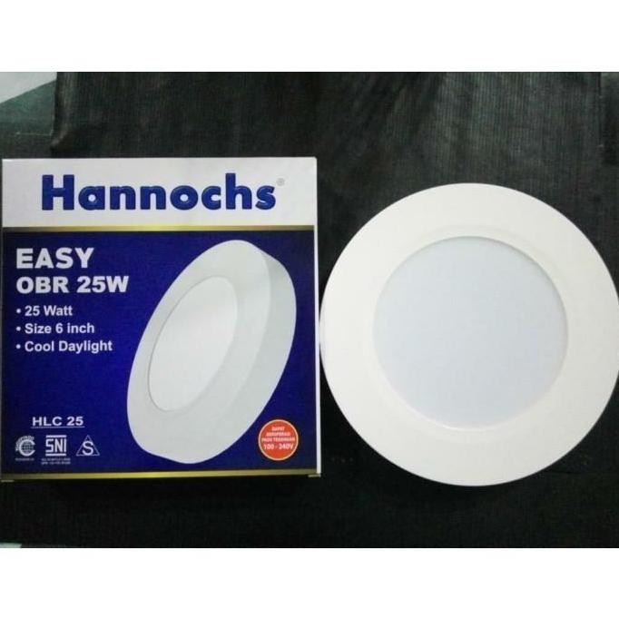Lampu Downlight Led Hannochs Easy Obr 25W Bulat Ob Ditempel Outbow