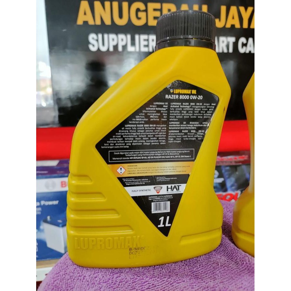 Oli Mesin Mobil Oli Lupromax Razer Sae 0W-20 Liter Bensin Dan Diesel
