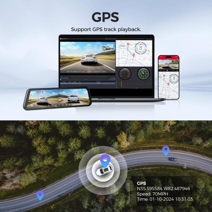 Lingdu Dashcam LD4K - 4K+1080P