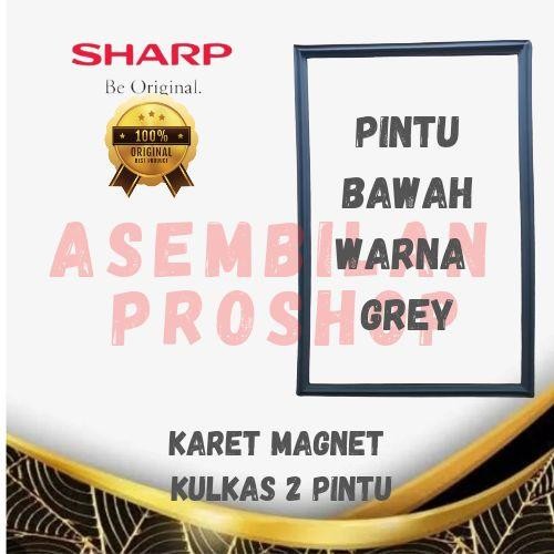 karet magnet pintu kulkas 2 pintu sj-305/sj-315/sj-316/sj-317/sj-326 original