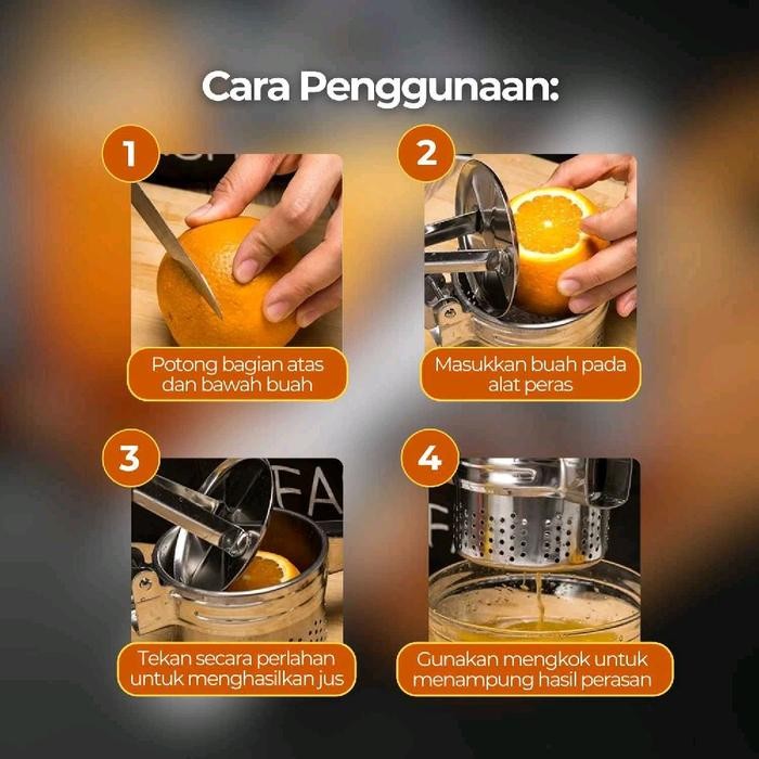 Alat Peras Pemeras Jeruk Nipis Perasan Jus Lemon Lime Buah Kentang Wortel Hand Press Juicer Dapur