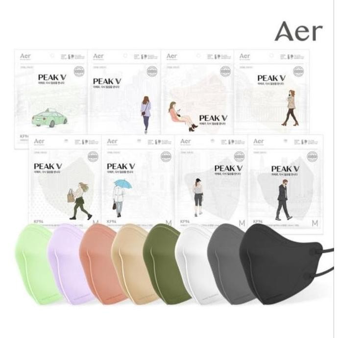 [1 Pcs]Mask Aer Peak V KF94 Masker Kesehatan Korea