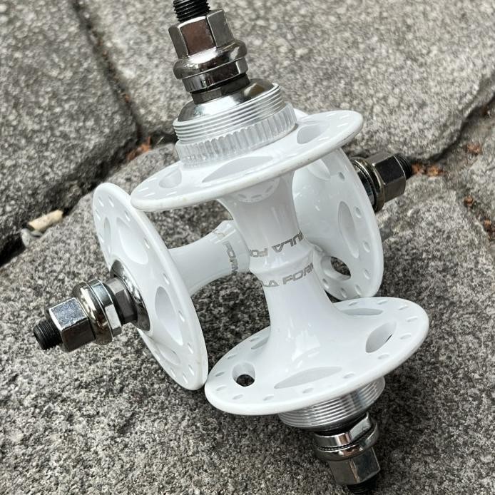 Part Sepeda Hub Formula 32H Fixie Doltrap 32 Hole As Roda Fixed Gear Tromol Sepeda - Putih