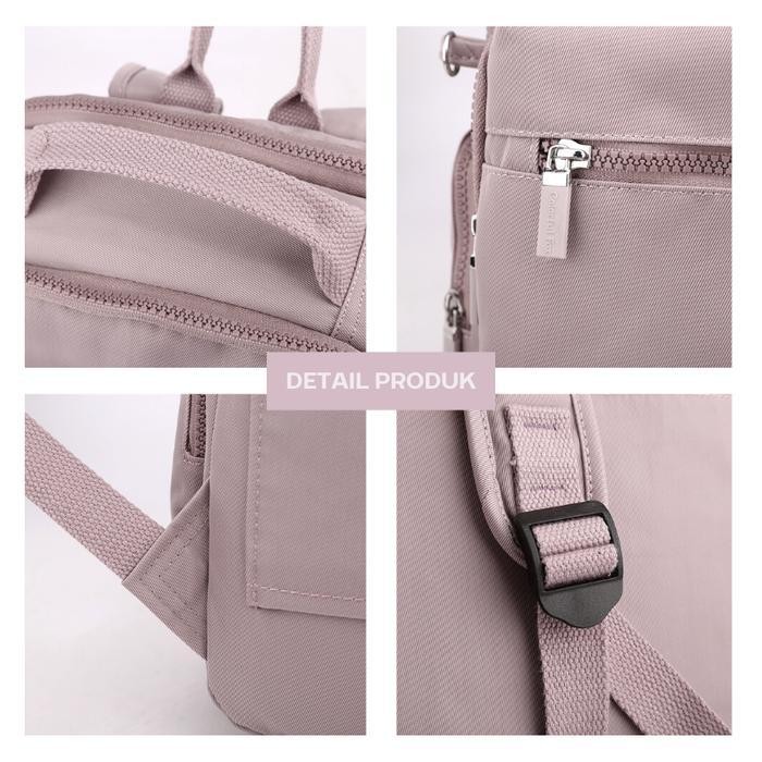 AB Tas Ransel Wanita Korean Style Backpack Anti Air COLORFUL FOX 0459