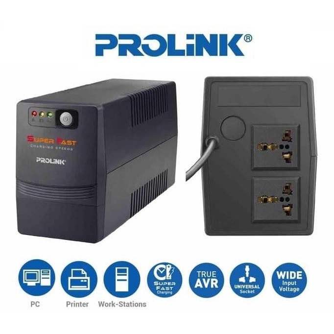 TERMURAH - UPS Prolink Pro700SFC 650VA Pro-700SFC Pro 700 SFC 650 VA Pro700