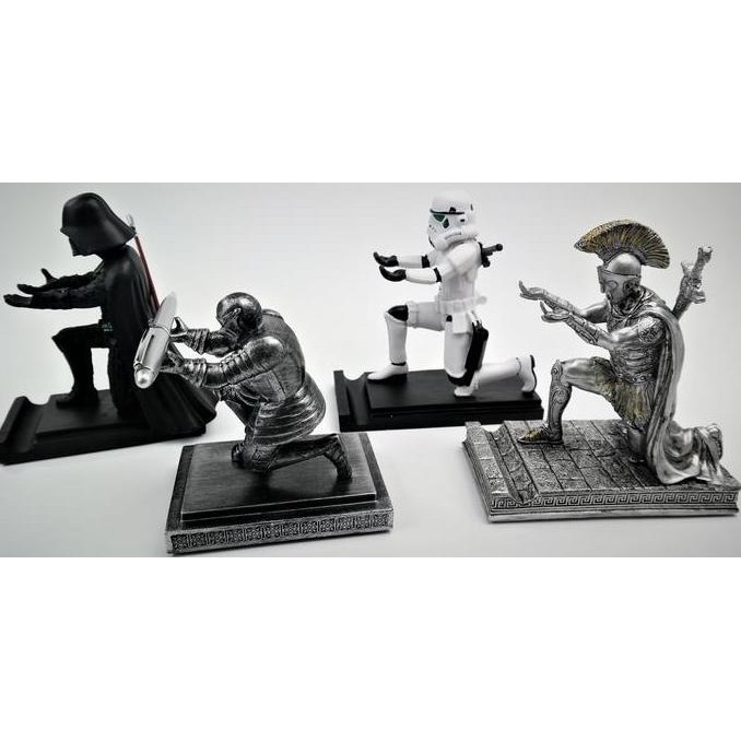 TERMURAH - MOBILE PEN HOLDER KNIGHT ROMAN STORMTROOPER LORD VADER DESK ORGANIZER