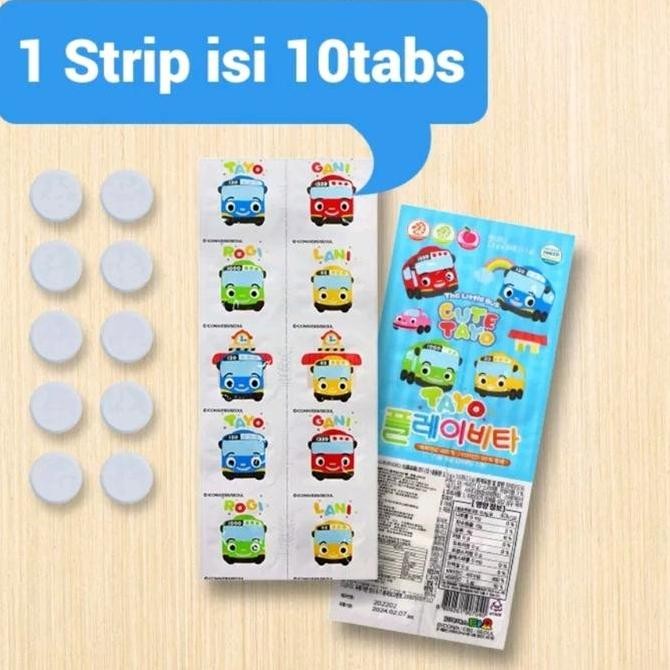 Vitamin Anak Vita Play Tayo Korea Vitamin C, Vitamin D