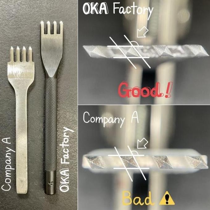 

2.5 Mm Oka Diamond - Oka Factory - Hole Punches - Prong Pricking - Leather Tools