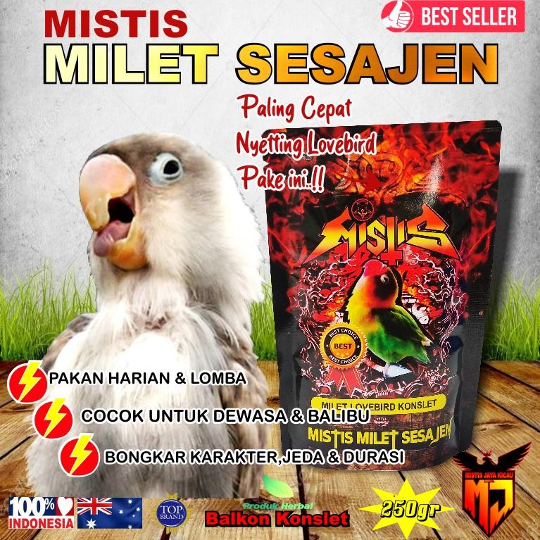 Pakan Lovebird Konlset | Milet Mistis Lovebird Sesajen pakan Lomba Lovebird DiM