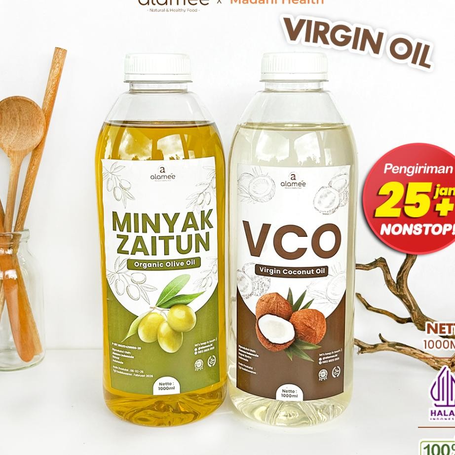 

Alamee Virgin Coconut Oil Minyak Zaitun Kelapa Murni Extra Vco Dapat Di Minum Di Masak Organik 1Ltr