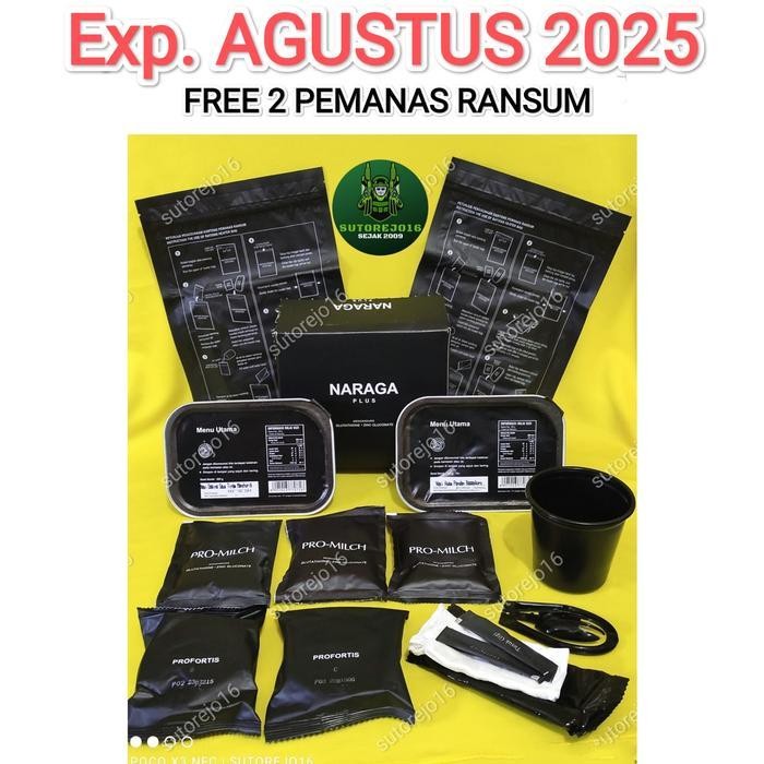 nasi ransum naraga tni makanan darurat instan mre foodrations Ransum Ori