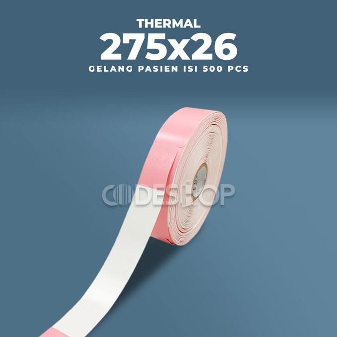 

Label Thermal Gelang Pasien 275X26 Mm Stiker Printer Bar Zebra Tsc New Stok