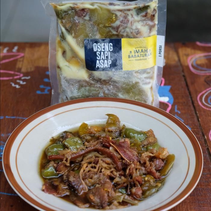 

Oseng Sapi Asap Siap Saji Imah Babaturan Frozen Food Ori!!