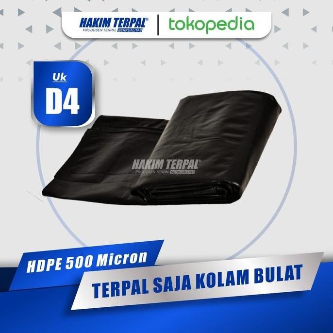 KOLAM BULAT HDPE 500 MIKRON D4 METER TINGGI NORMAL (TERPAL SAJA) ORIGINAL DAN TERPERCAYA