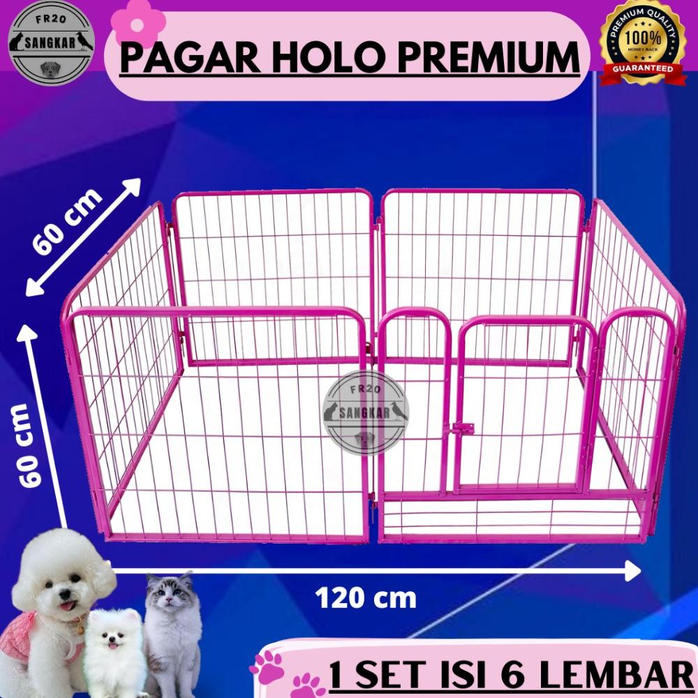 Pagar Anjing Serbaguna / Kandang Hewan Pagar Besi Size Untuk Anjing Kucing Kelinci dll /  Kandang Pa