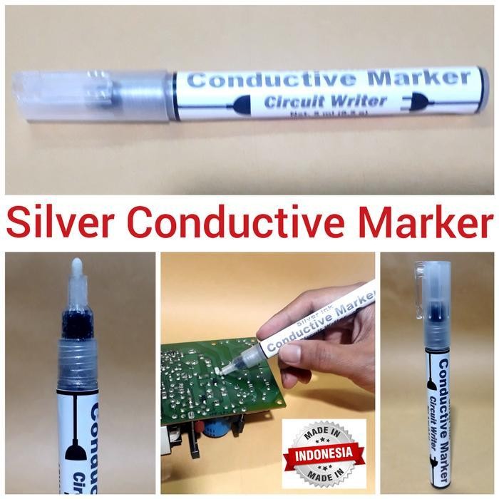 

Silver Conductive Marker / Spidol Penyambung Jalur Pcb Original Dan Terpercaya