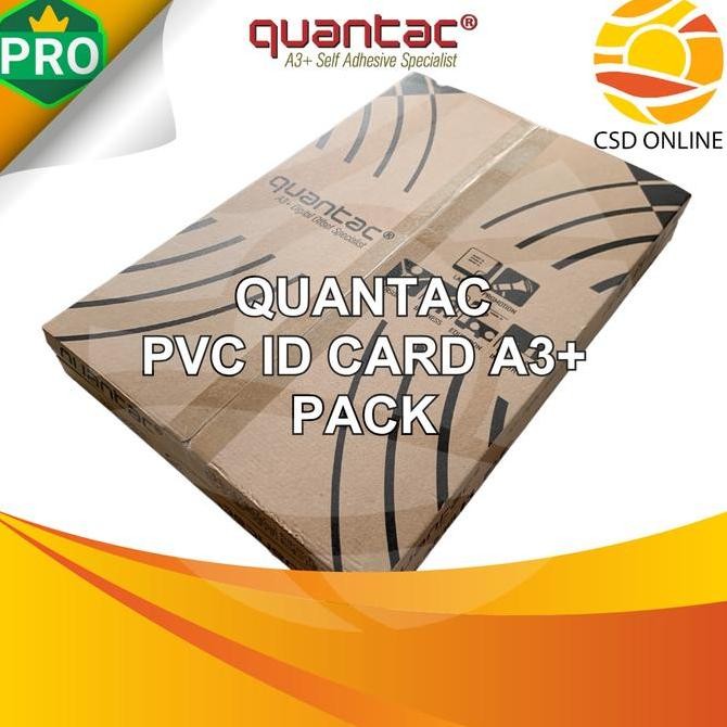 

Quantac Pvc Card Print Laser Toner A3+ Id Card 3 Layers 25 Set Pet Instant Pack - Sameday/Instant New Stok