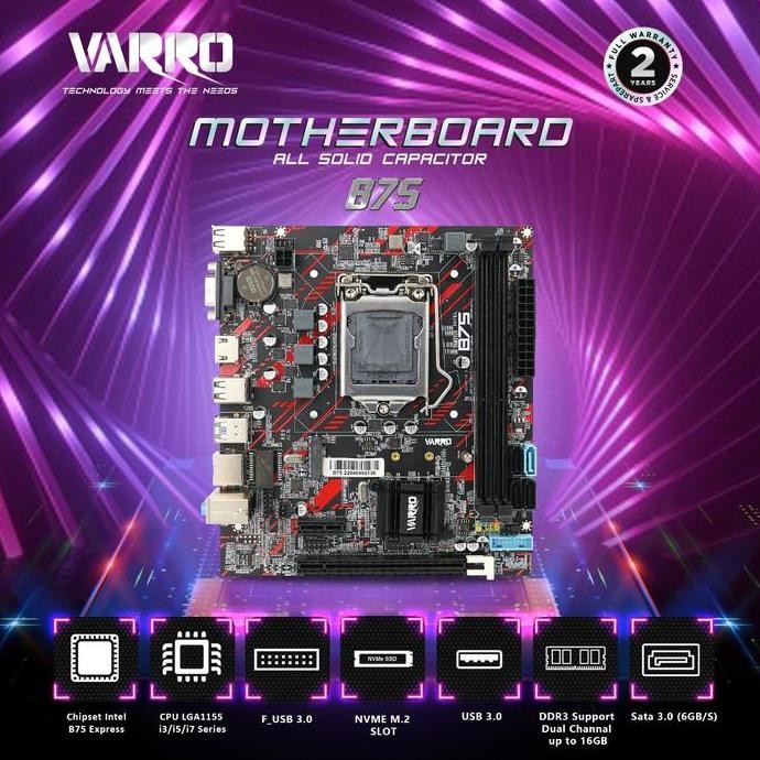 TERBARU - MOTHERBOARD VARRO H61 PLUS / H61+