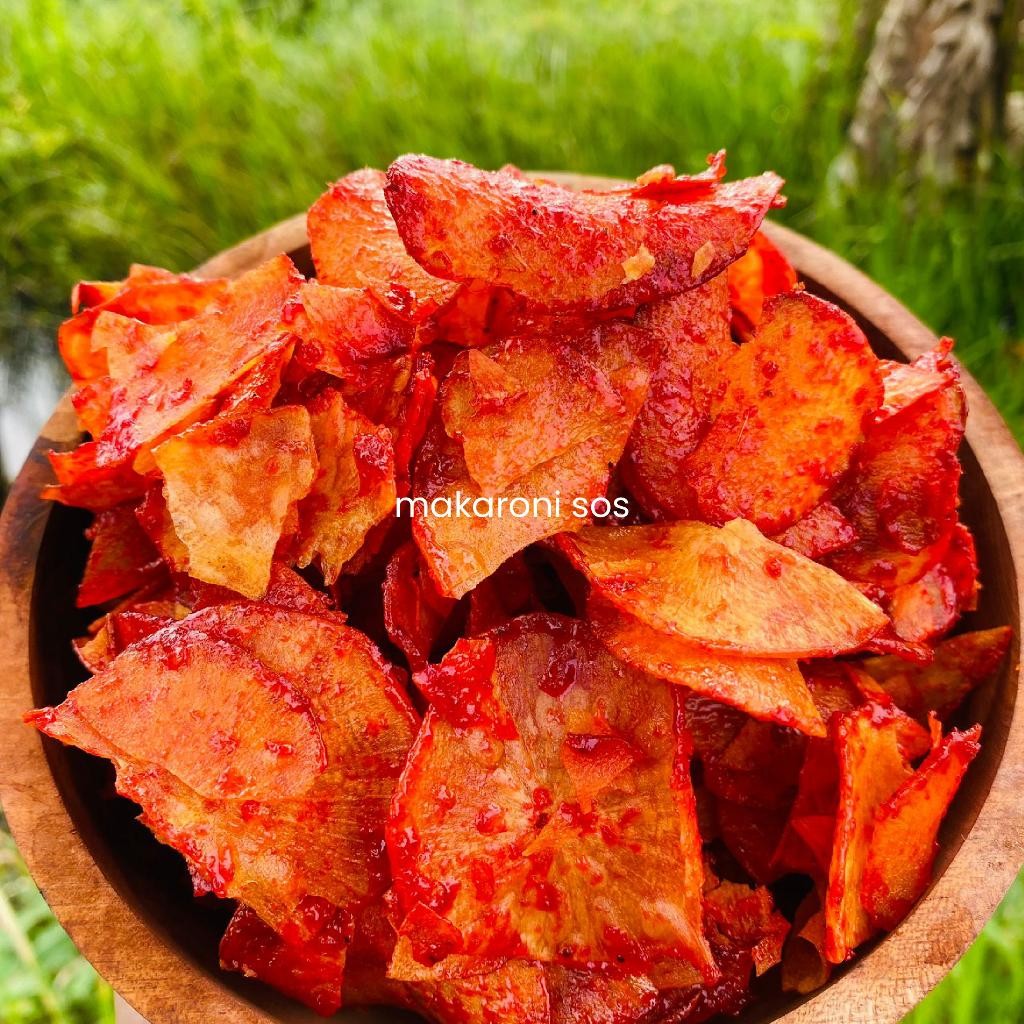 

Grosir Termurah Keripik Singkong 250 Gr Balado Sanjay Pedas Manis Padang Sos Berkualitas