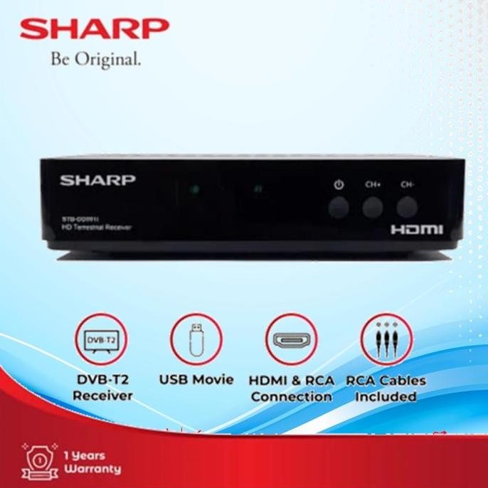 TERMURAH - Set Top Box Sharp Receiver TV Digital Tabung STB-DD001I DVB-T2 RCA USB