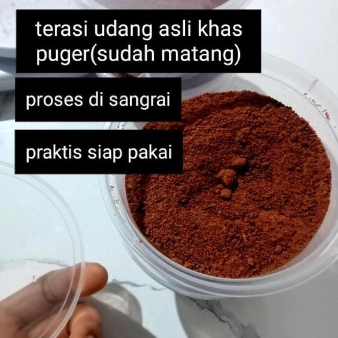 

Terasi Udang Matang Sangrai(Siap Pakai) Bahan Masakan Penyedap Bubuk