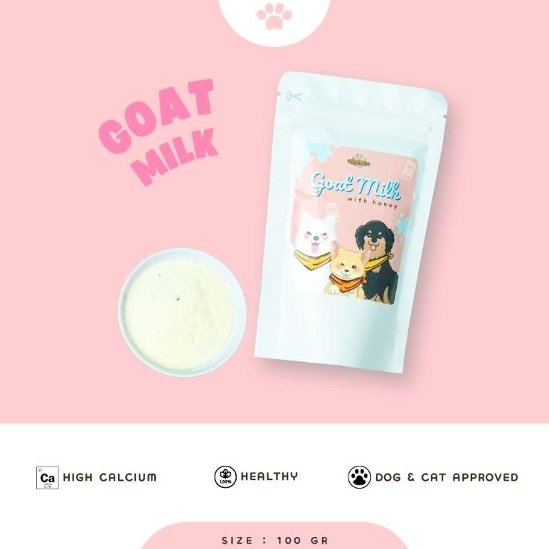 Woofholics Goat Milk Powder Plus Honey / Susu Kambing Untuk Anjing Kucing Puppy Kitten DiM