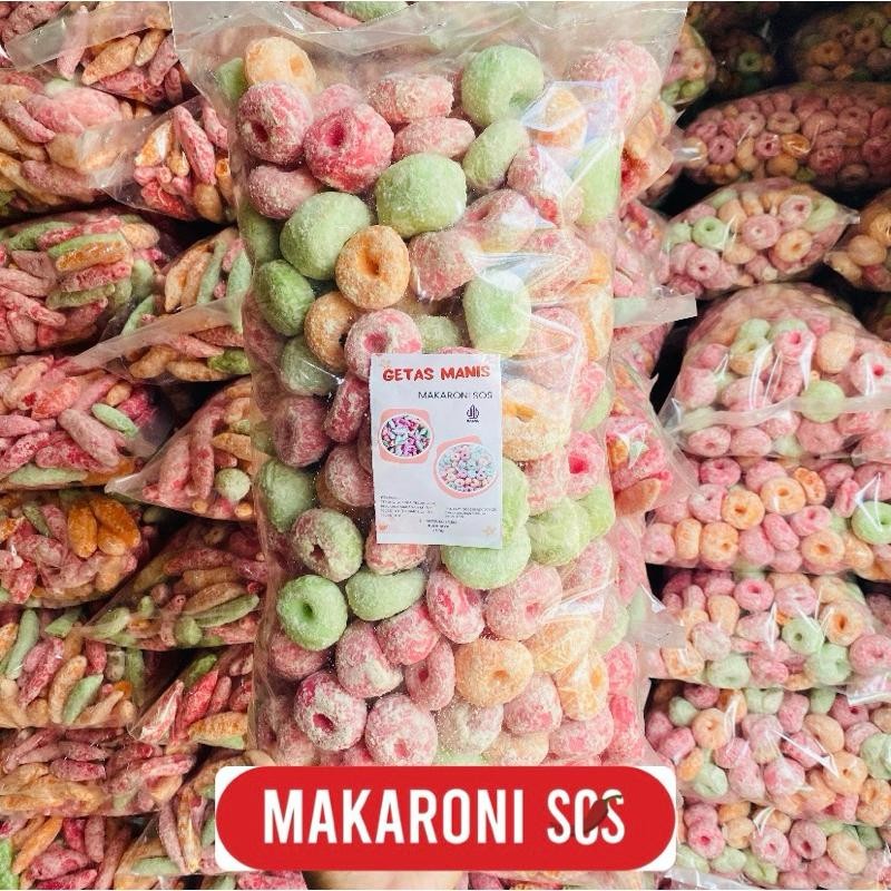 

1Kg Getas Nyes Nyes | Makaroni Sos Donat Lonjong Getas Widaran Manis Snack Jadul Nyes Berkualitas
